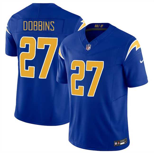 Men & Women & Youth Los Angeles Chargers #27 J.K. Dobbins Royal 2024 F.U.S.E Vapor Limited Stitched Jersey->los angeles chargers->NFL Jersey